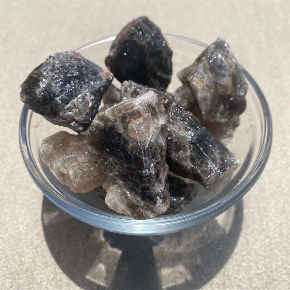 Smoky quartz crystal (raw crystal imported from Brazil) $10 EACH